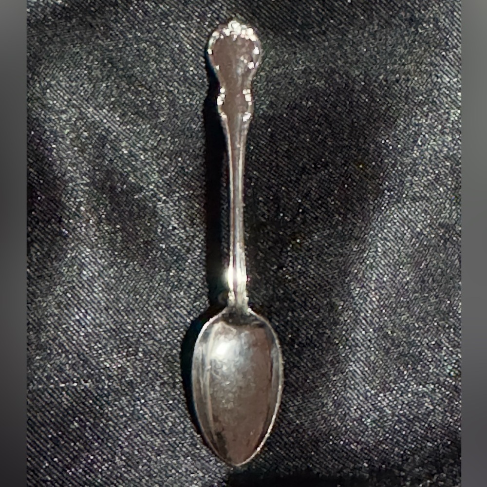 Vintage Silver Color Spoon Brooch